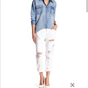One Teaspoon Dirty White Awesome Baggy Jeans